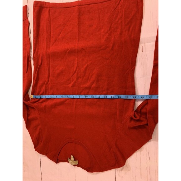 Merino Charter Club Luxury Macys Red Sweater Wool Large Medium M 8 10 Pullover - Picture 12 of 14